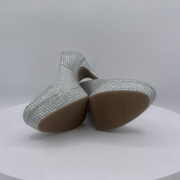 THALIA SODI EMBELLISHED CRISTA WOMENS PLATFORM PUMP SIZE 7‎ COLOR SILVER LUR NWT - Picture 9 of 11